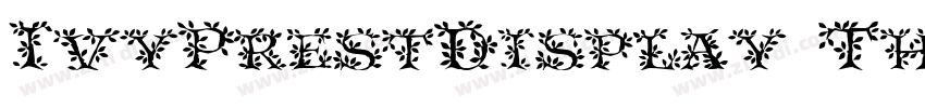 IvyPrestDisplay Thin字体转换